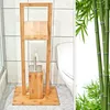 zestaw WC relaxdays brązowy, srebrne drewno Podgląd zdjęcia produktu 6