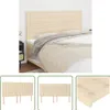 The Living Store Kopfteile 4 Stk. Creme 90x5x78/88 cm Stoff Produktbild-Vorschau 1