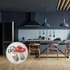 Maus mit Fliegenpilz Magnet rund mit Spruch Viel Glück Produktbild-Vorschau 3