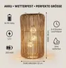 formano Solarlaterne Außen Garten Rattan Laterne 3 LED Produktbild-Vorschau 3