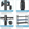 Instructions for assembling and using a wire shelving unit. Voir les images du produit