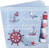 Sovie HORECA Serviette Meeresbrise in Blau aus Linclass® Produktbild-Vorschau 3