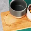 Excellent Houseware 4-teiliges Servierset, Keramik/Bambus, Produktbild-Vorschau 10