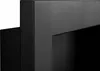 A close-up view of the corner of a black, textured frame, likely part of a bio-fireplace. Anteprima dell’immagine prodotto