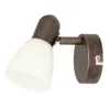 Lampada da parete con paralume in vetro E14 bronzo antico Anteprima dell’immagine prodotto 1