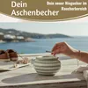 LS-LebenStil XL Sturm-Aschenbecher 14x9cm Maritim Grau Weiß Produktbild-Vorschau 8
