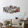 Italienischer Leinwand Leinwandbild - Art of Collage: Produktbild-Vorschau 4
