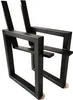 Bankbeine 2stk. 45x90cm, Farbe: schwarz pulverbeschichtet Produktbild-Vorschau 2