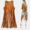 Hippie-Kleidung, Damen-Fransen, ärmelloses Hippie-Kostüm, Produktbild-Vorschau 4