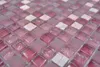 Mosaikfliese Transluzent rosa Glasmosaik Crystal Stein rosa Produktbild-Vorschau 4
