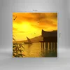 Bilder auf glas - Asien Berg Meer Felsen - 70x70cm - Produktbild-Vorschau 3