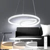 ZMH Lampa wisząca do jadalni Lampa wisząca LED: 40CM Biała Podgląd zdjęcia produktu 1