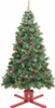 vidaXL Christbaumständer Rot 61x61x15,5 cm Produktbild-Vorschau 3