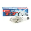A spark plug and its packaging are displayed against a white background. Produktbild-Vorschau