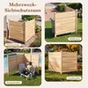 COSTWAY 2-tlg. Gartenzaun, Steckzaun 119x115,5cm(L x H), Produktbild-Vorschau 7