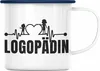 Trendation - Logopädin Herzschlag Emaille Tasse Geschenk Produktbild-Vorschau 1