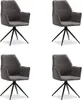 Chaise de Salle à Manger Lot de 4 Moderne Tissu Chenille Voir les images du produit 1