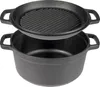 Browin Gusseisen-Topf Mit Pfanne, 5 L + 1 L Produktbild-Vorschau 1