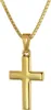 trendor 75421 Kreuz für Kinder 18 mm Gold 333 / 8 K + vergoldeter Silberkette 1 Produktbild-Vorschau