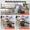 Couchtisch 2er‑Satztisch rund mit Stauraum, Wohnzimmertisch Produktbild-Vorschau 2