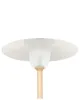 BELIANI Lampa stojąca biały metalowy klosz jasnobrązowy Podgląd zdjęcia produktu 4