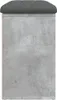 vidaXL Ławka pod buty beton szara 82x32x50 cm materiał Podgląd zdjęcia produktu 6