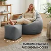 URBANARA Sitzsack 315l grau Basic-Comfort Produktbild-Vorschau 7
