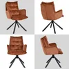 Chaise de salle à manger Duhome Chaise lounge pivotante à Voir les images du produit 6