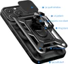 Hülle für iPhone 16 Pro Magnetische Ring Ständer Halter Dia Produktbild-Vorschau 3