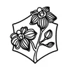 Wallity, Orchid - L, Dekoratives Wandaccessoire aus Metall, Produktbild-Vorschau 5