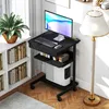 HOMCOM Schreibtisch mit Rollen platzsparender Computertisch Produktbild-Vorschau 9