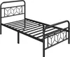 Yaheetech Metallbett Vintage Bettrahmen mit Hohem Kopfteil, Produktbild-Vorschau 4