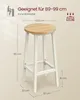 A diagram showing the dimensions and specifications of a bar stool. Produktbild-Vorschau