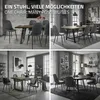 ML-Design sada 4 jídelních židlí s opěradlem, antracitová, Náhled obrázku produktu 6