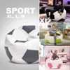 Ecopuf, vankúš na sedenie futbal XL, farba: čierna Náhľad obrázku produktu 6
