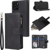 Mobigear Zipper iPhone 12 Hülle Klapphülle Geldbörse - Produktbild-Vorschau 1