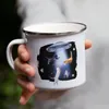 Katzen erobern das All Emaille Tasse Katzenbesitzerin Produktbild-Vorschau 4