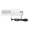 A white sustain pedal for a piano or keyboard is shown on a white background. Podgląd zdjęcia produktu