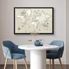 MuchoWow® MuchoWow® Gerahmtes Poster Weltkarte - Vintage - Produktbild-Vorschau 5
