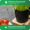 Novaliv Stilvolle Kräuterstation 3er Set mit Holzunterlage Produktbild-Vorschau 4
