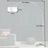 cagü: Design Bogenlampe SONOR Weiß mit  Marmorfuß Weiß Produktbild-Vorschau 7