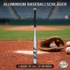 Aluminium Baseballschläger 81cm (32 Zoll) Silber – Produktbild-Vorschau 2