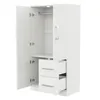 Armoire à 2 portes et 2 tiroirs 70 x 135 x 40 cm Armoire Voir les images du produit 11