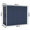 Anbauschuppen Anthrazit 118x194x178 cm Verzinkter Stahl Produktbild-Vorschau 7