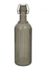 Glas-Bügelverschlussflasche 1 Liter – Mit Rillenmuster & Produktbild-Vorschau 1