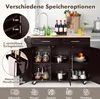 COSTWAY Wózek kuchenny na kółkach, wózek kuchenny do Podgląd zdjęcia produktu 2