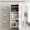 HOMCOM Toeletta con luci a LED e specchio, 7 cassetti, Anteprima dell’immagine prodotto 7