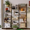 Regał Industrialny Stojący Jasny Brąz Loft Na Książki Podgląd zdjęcia produktu 6