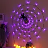 LED Spinnennetz Licht Halloween Lila Lichterkette 8 Produktbild-Vorschau 3