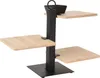 Excellent Houseware - 3-stockige Etagere - Bambus - 27 cm - Produktbild-Vorschau 1